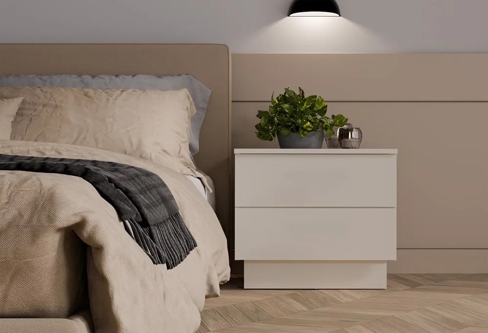 Nočný stolík Amber 55 cm kašmírový