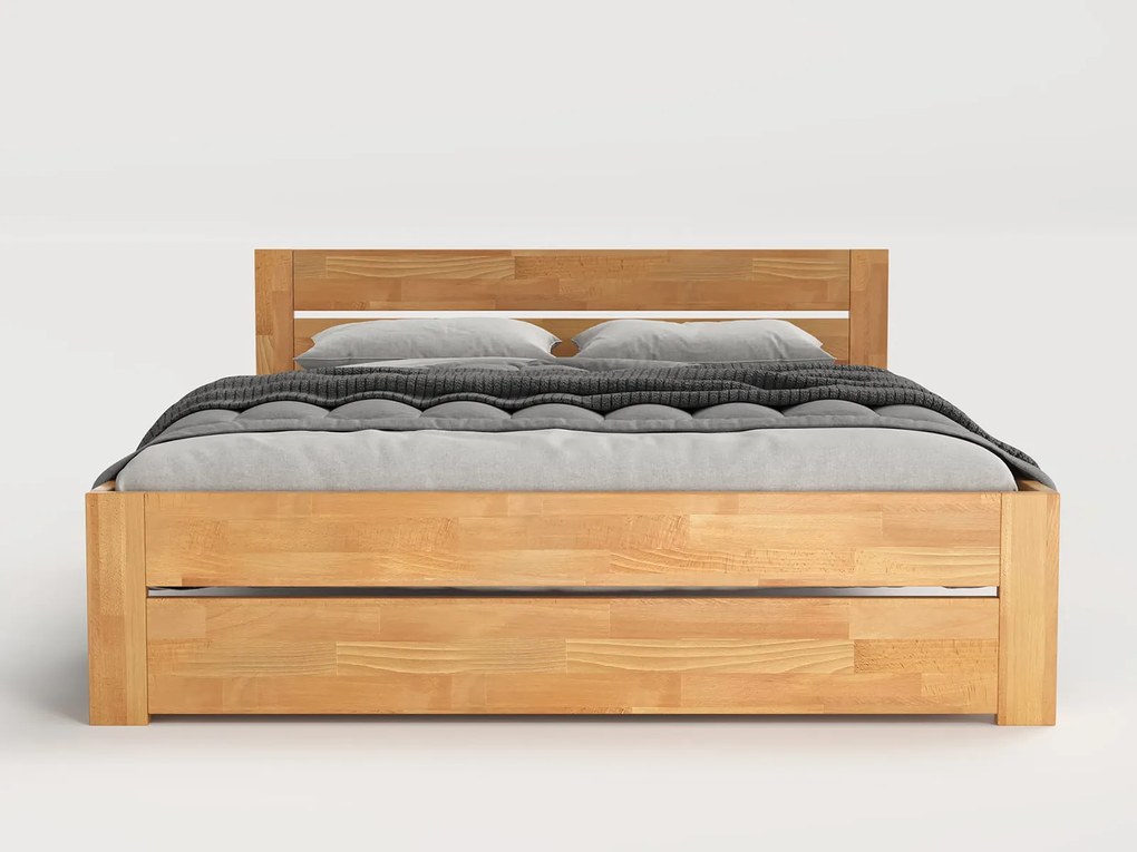 Vysoká posteľ z bukového dreva 140x200 cm Bilbao