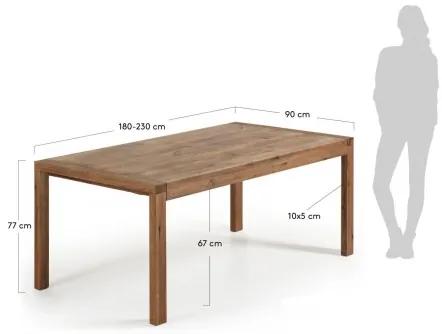 BRIVA AGED WOOD rozkladací jedálenský stôl 180 cm