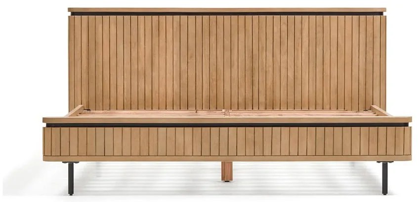 Dvojlôžková posteľ z mangového dreva s roštom 160x200 cm v prírodnej farbe Licia - Kave Home