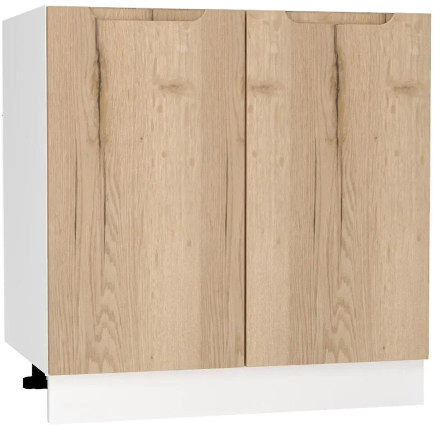 Kuchynská skrinka Zoya D80zl Dub Halifax/Biely