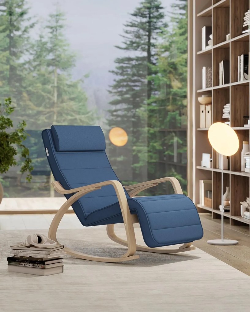 Hojdacie kreslo Brenda modré