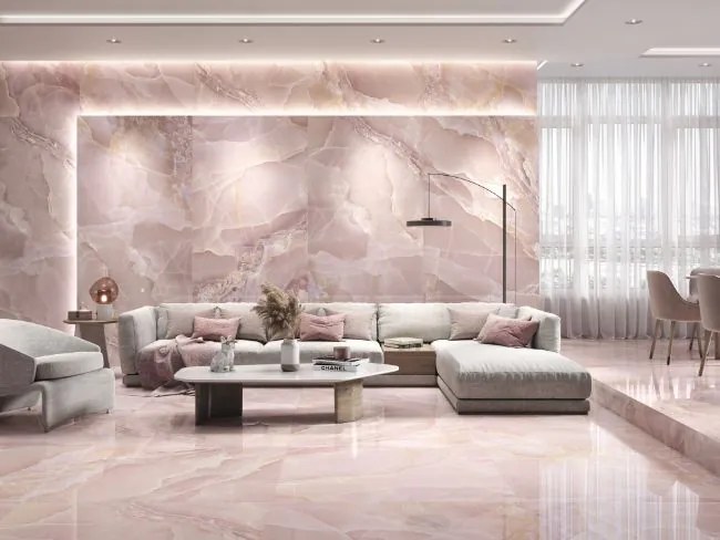 Dlažba Onyx Rose Pulido 120x120 R