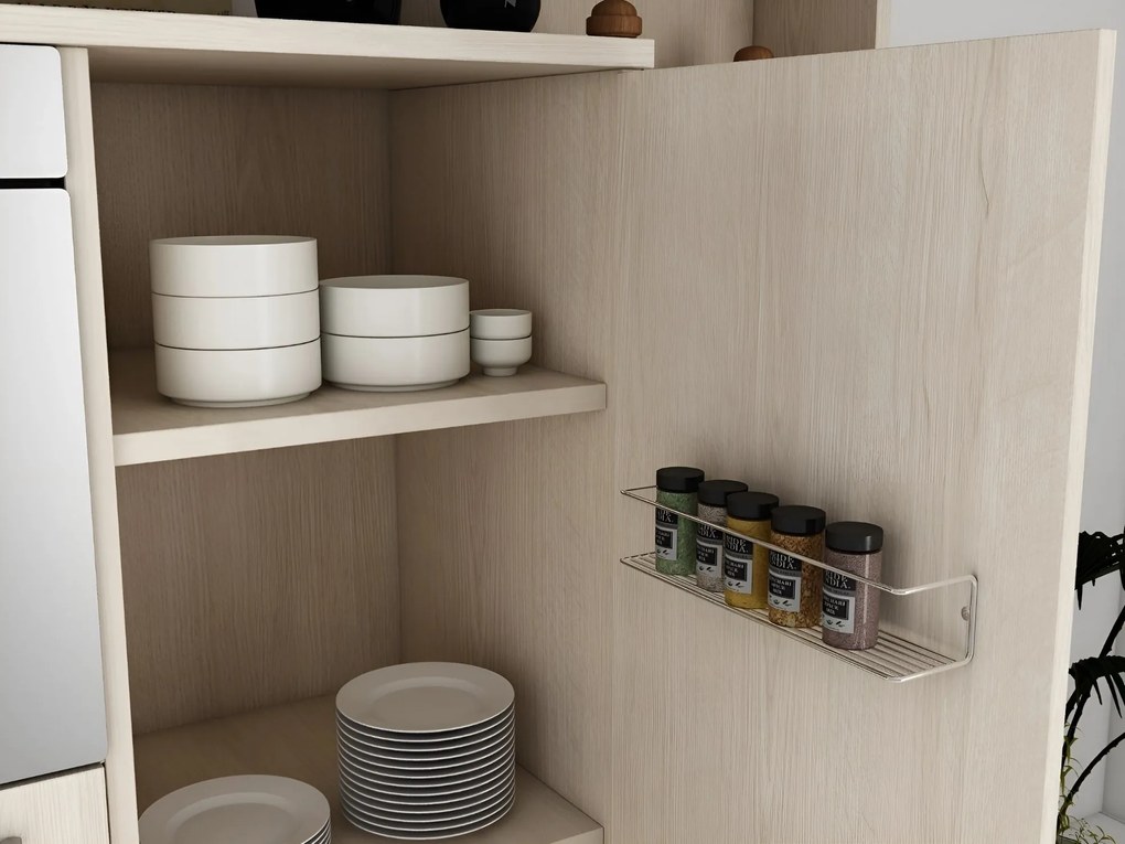 Nástenná polica BANYO chróm