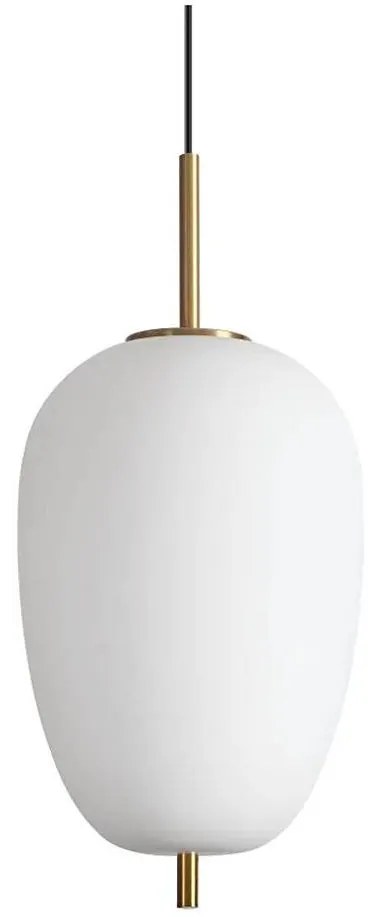 Ideal Lux - LED Luster na lanku UMILE LED/20W/230V pr. 27 cm CRI 90 mosadz/biela