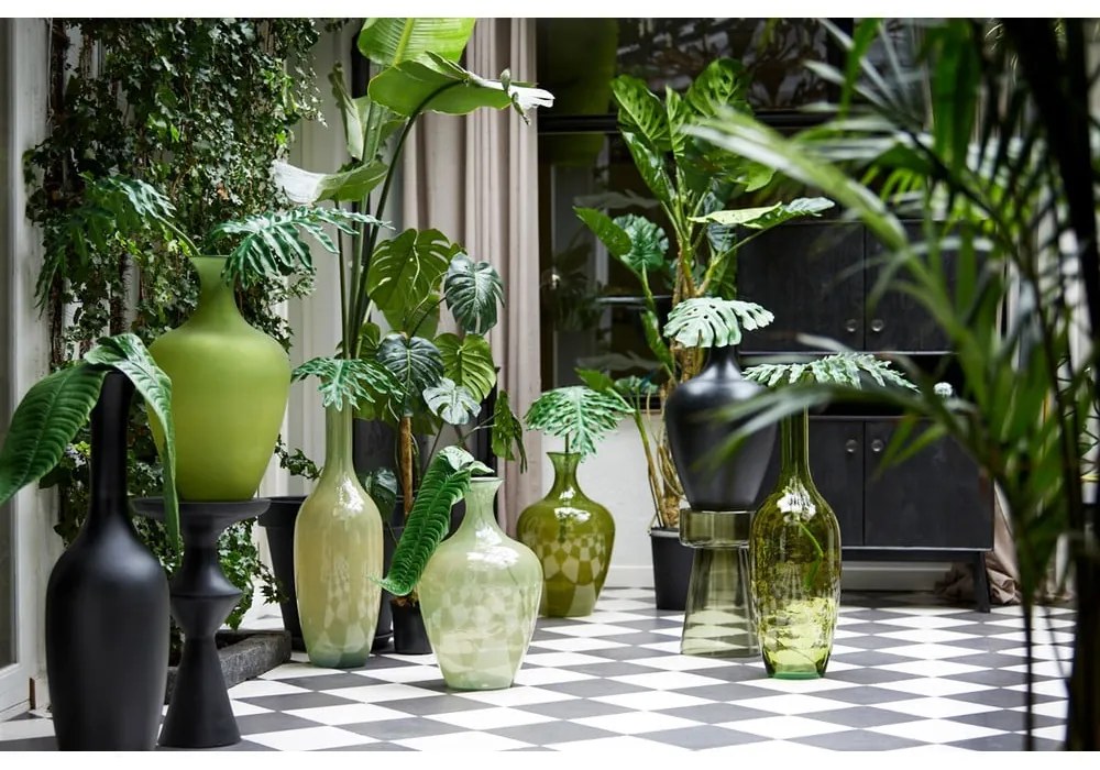 Sklenený okrúhly odkladací stolík ø 30 cm Dakwa – Light &amp; Living