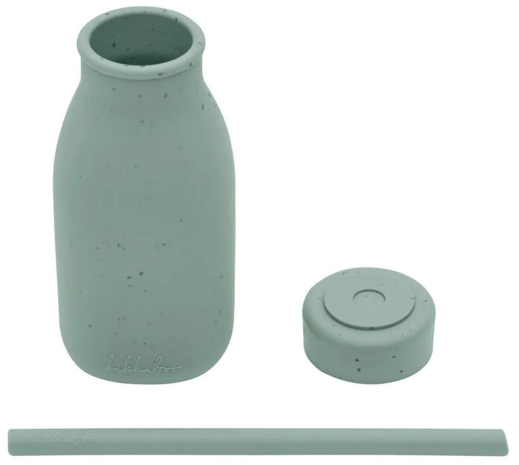 Fľaša so slamkou Platinum Silicone Sage