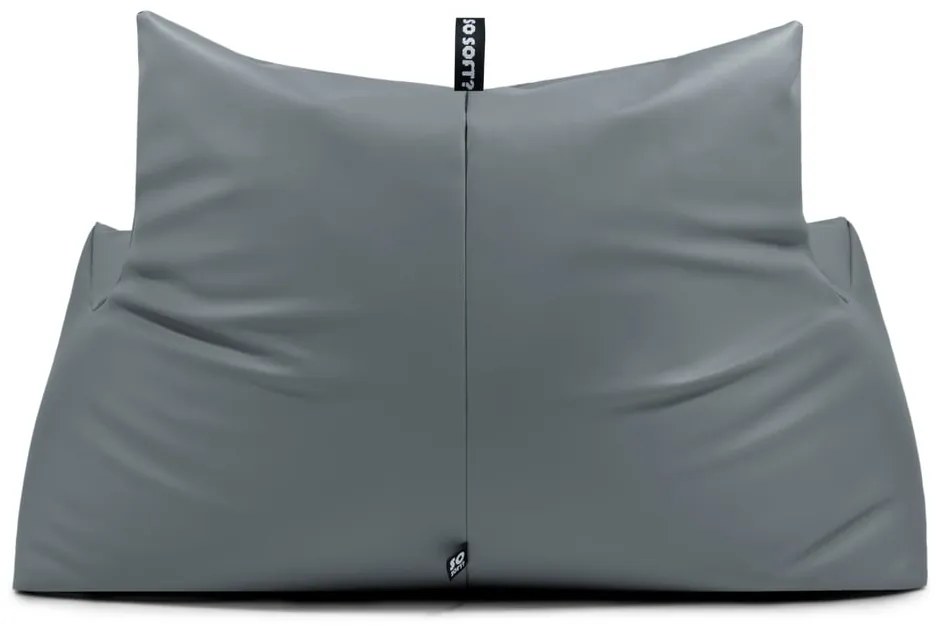 Čierny sedací vak z imitácie kože Icy Sofa – So Soft?