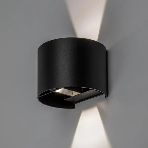 Rabalux 77218 - LED vonkajšie nástenné svietidlo VIRNA 5W/230V 2700/4000/6500K IP54 čierna