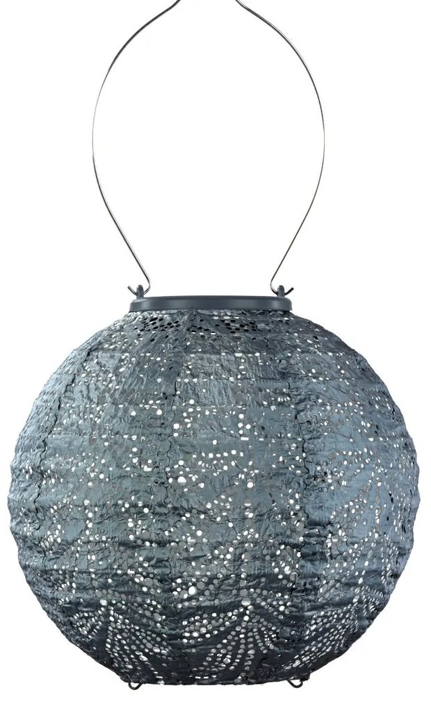 SOLÁRNY LAMPÁŠ ROUND 18X20 CM MODRÁ
