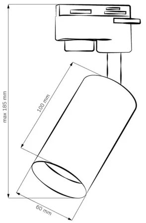 Bodové svietidlo do lištového systému MARIBEL 1xGU10/10W/230V zlatá