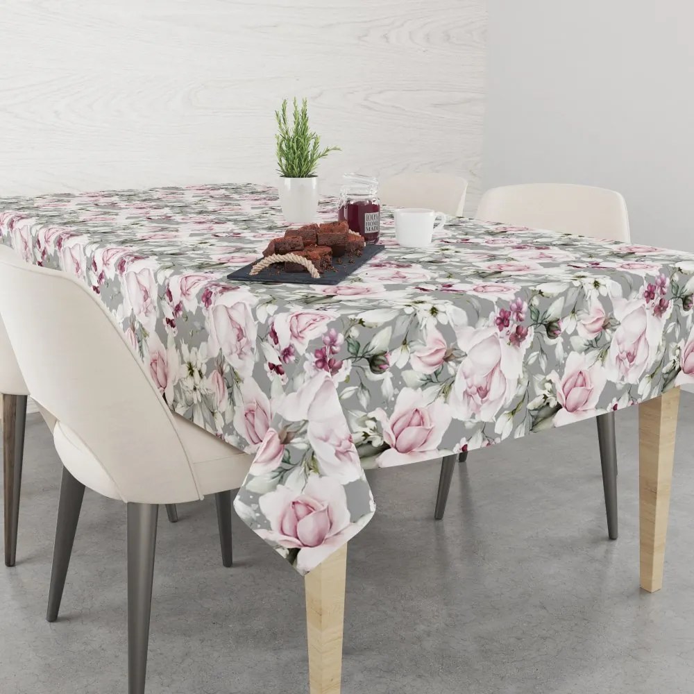 Krásny obrus s potlačou pivónií Šírka: 80 cm | Dĺžka: 80 cm