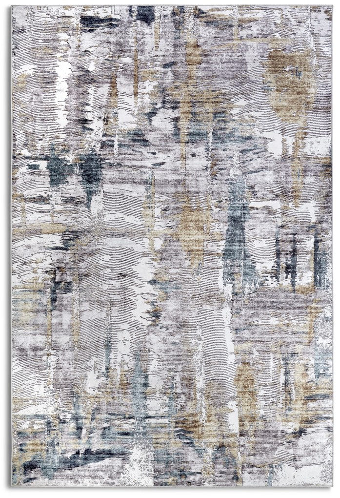 ELLE Decoration, Kusový koberec Imagination New 106038 Sapphire/Gold z kolekcie Elle, 160x230, viacfarebná, obývacia izba