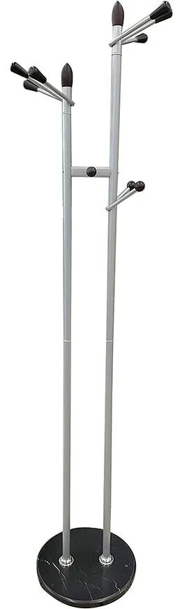 Vešiak kovový Basaldella 9059 striebro/čierna