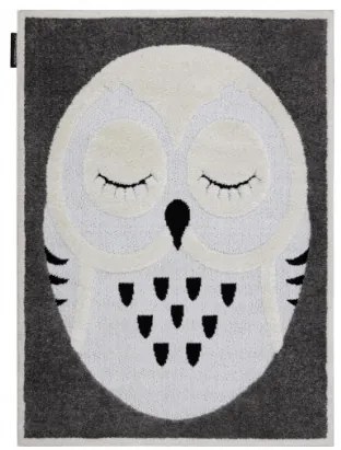 Koberec JOY Owl sivý / krém