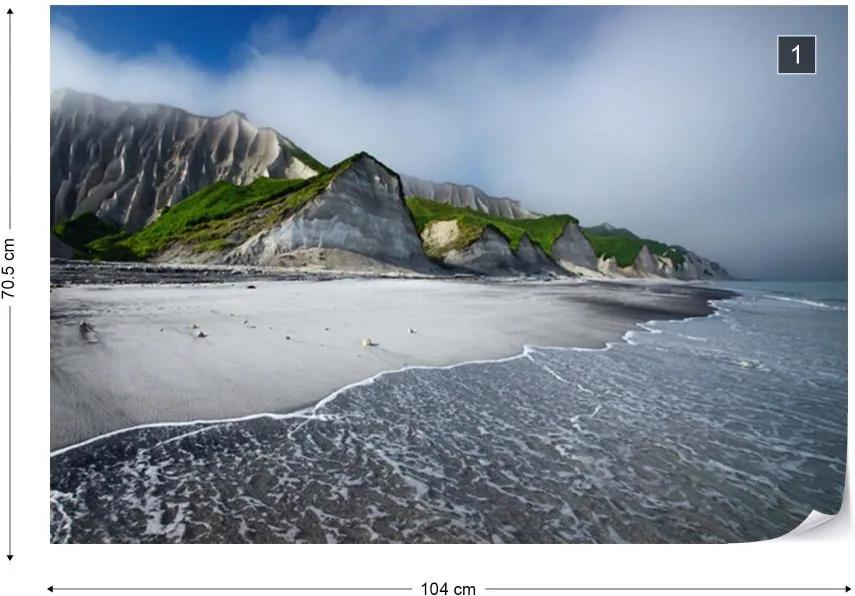 Fototapeta GLIX - White Cliffs Of Iturup Island + lepidlo ZADARMO Vliesová tapeta  - 104x70 cm