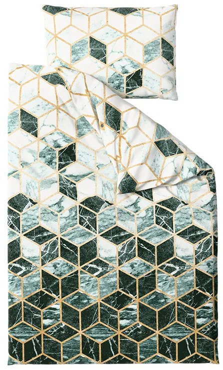 Obliečky z mikrovlákna ATHENA zelené Rozmer obliečky: 2 ks 70 x 90 cm | 200 x 220 cm