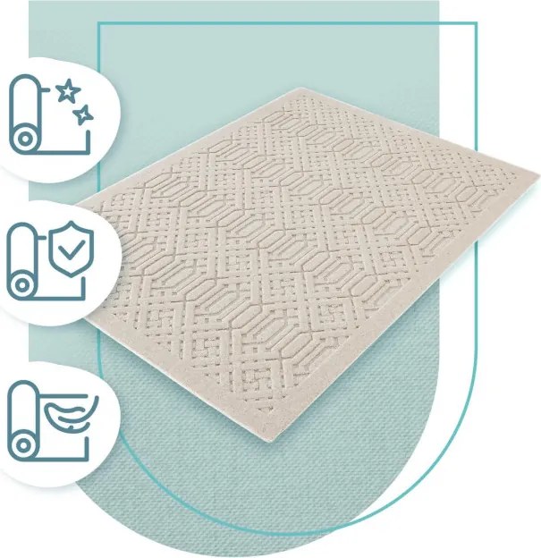 Koberec Agnella Noble Dive svetlosivý