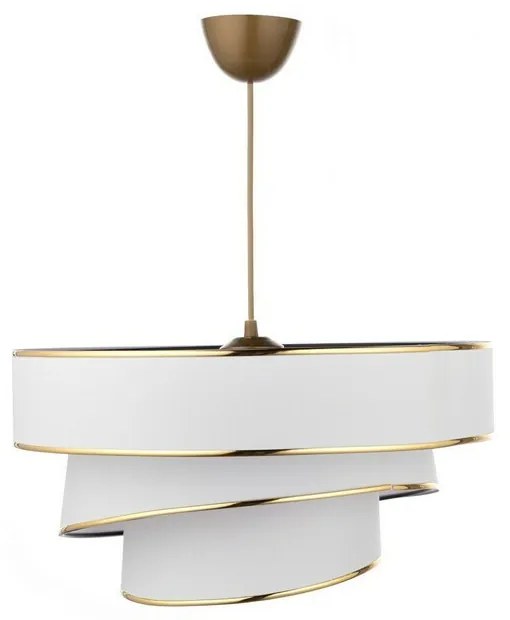 Závesný luster Couper - White, Gold