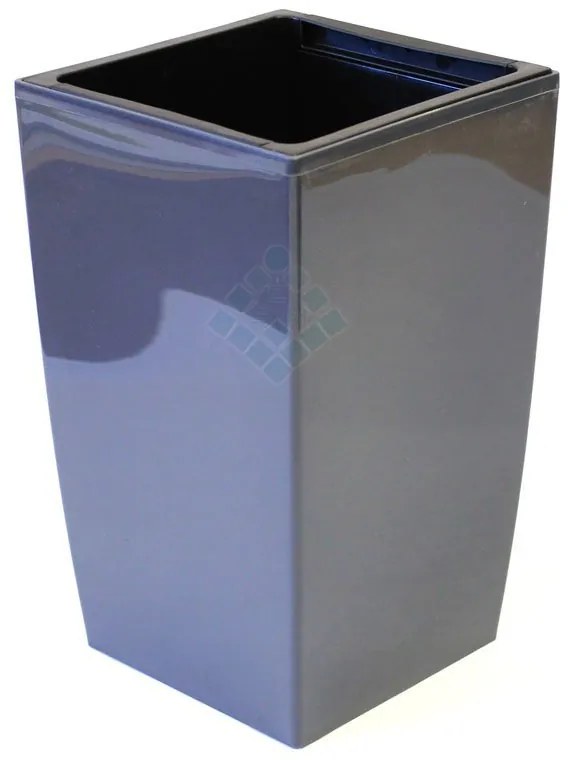 Schetelig CUBICO P hranatý kvetináč, sivý, ↔ 16 x ↕ 26 cm