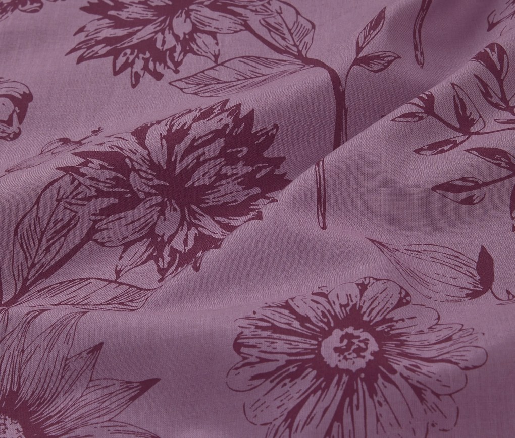 Posteľná bielizeň renforcé, štandardná veľkosť, fialová