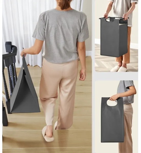 Koš na bielizeň REX sivý