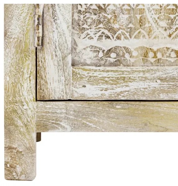 furniture-nabytek.cz - Masívna kúpeľňová skrinka Bitna z mangového dreva, lakovaná, prírodná farba – 43×35×180 cm