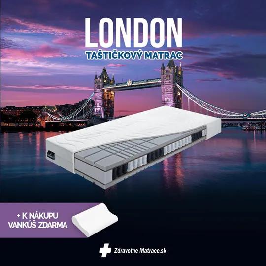 BENAB LONDON taštičkový matrac hotelový 100x200 cm Poťah so striebrom
