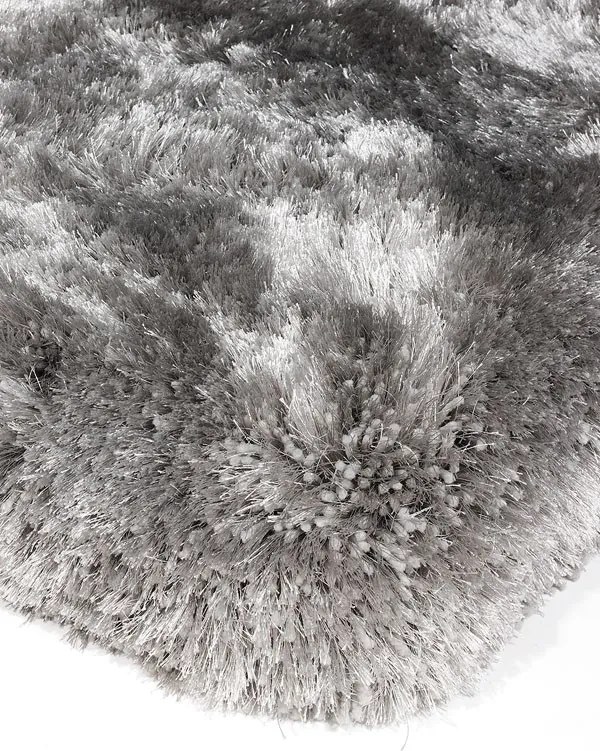 Bighome - Plush huňatý koberec - strieborná