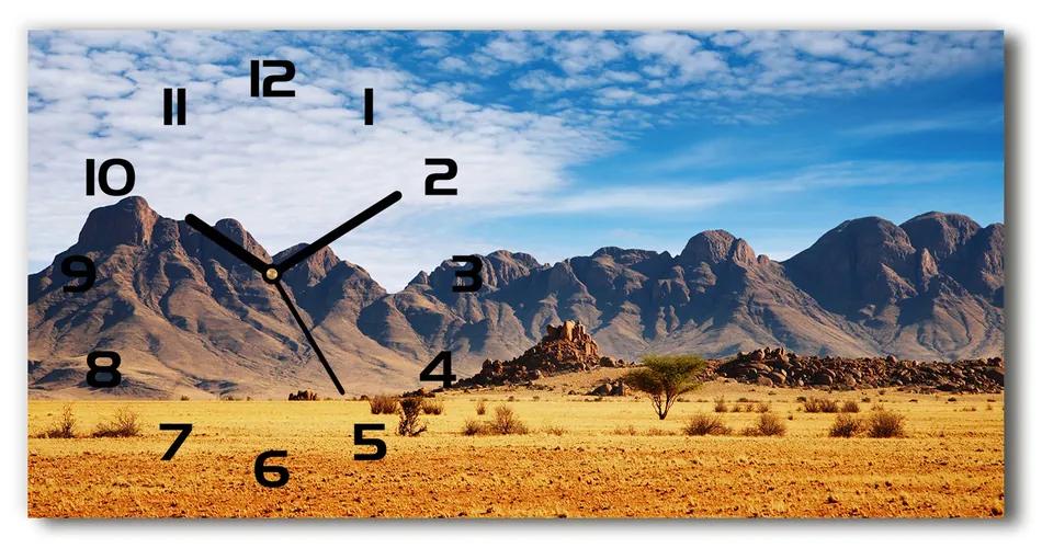 Vodorovné Sklenené hodiny na stenu Skaly v Namíbii pl_zsp_60x30_f_5022604