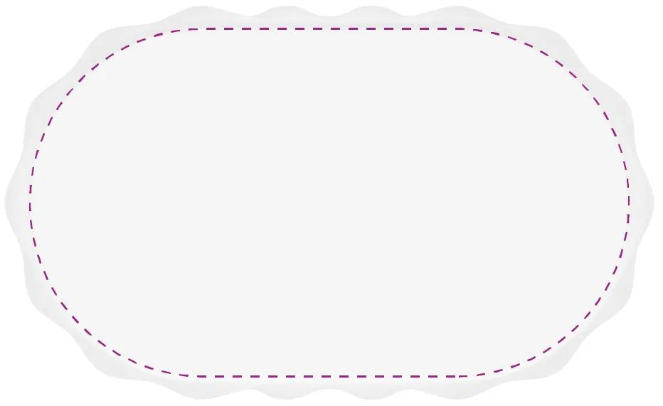 Biante Dekoračný oválny obrus PML-037 Ružová cukráreň 100x140 cm