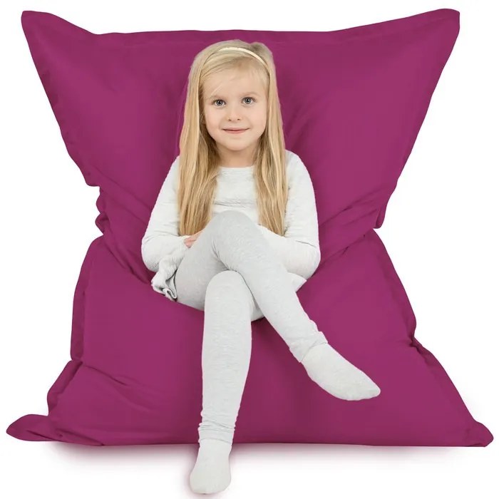 XL vankúš na sedenie – vodeodolný poťah, vhodný na záhradu aj do interiéru Farba: 11.Fuchsia