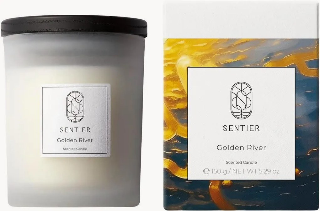 Vonná sviečka Golden River (Musk, Amber)