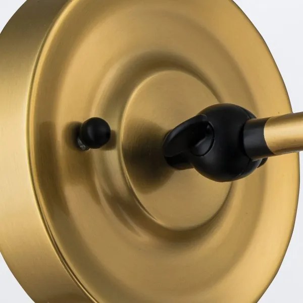 Elstead PV1-AB-MB - Nástenné svietidlo PROVENCE 1xE27/60W/230V zlatá/čierna