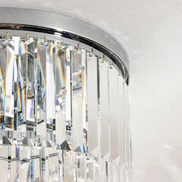 Brilagi - LED krištáľové stropné svietidlo MOZART 5xE14/40W/230V lesklý chróm