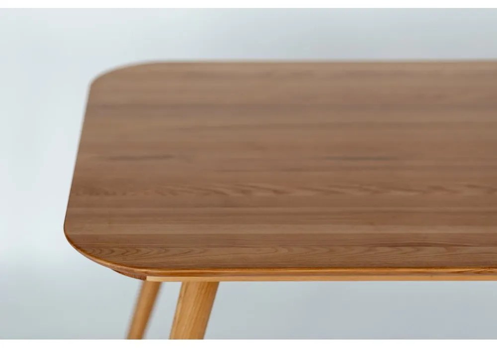 Jedálenský stôl z jaseňového dreva Ragaba Contrast, 180 x 90 cm