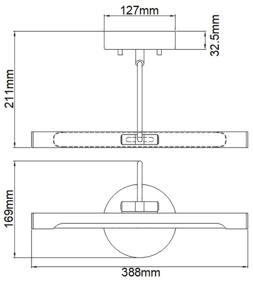 Elstead ALTON-PL-S-BB - LED Obrazové svietidlo ALTON LED/6W/230V zlatá