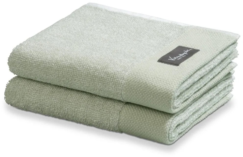 Vandyck uterák Home Mouline Smoke green - 30x50 cm