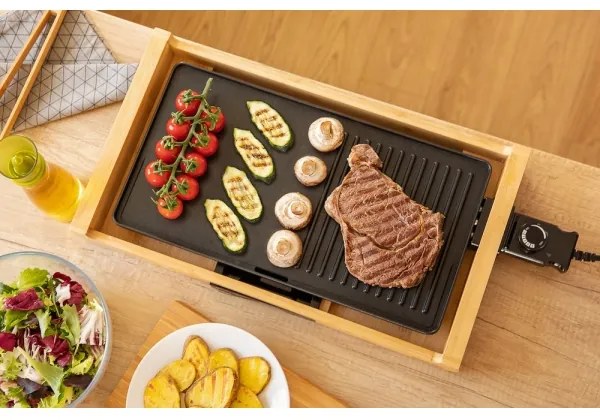 Sencor - Stolný elektrický gril 1800W/230V bambus