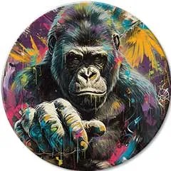 Okrúhle obrazy s akrylom Príbeh v očiach