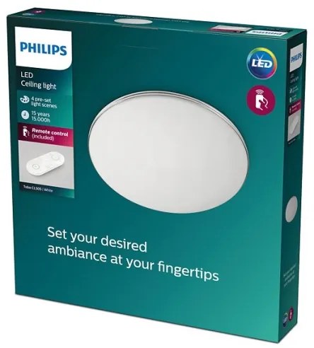 Philips - LED Stmievateľné stropné svietidlo TOBA LED/23W/230V 2700-6500K + DO