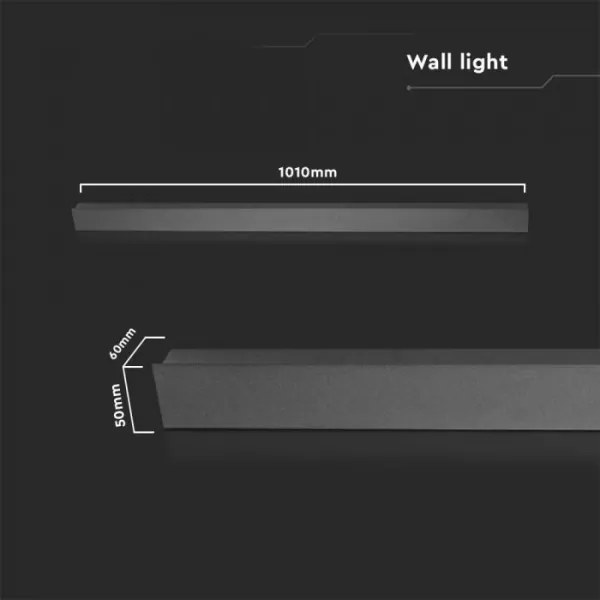 LED vonkajšie nástenné svietidlo LED/16W/230V 3000K IP65 101 cm antracit