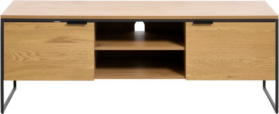 TV stolík v dekore duba v prírodnej farbe 155x55x45 cm Cesura – Unique Furniture