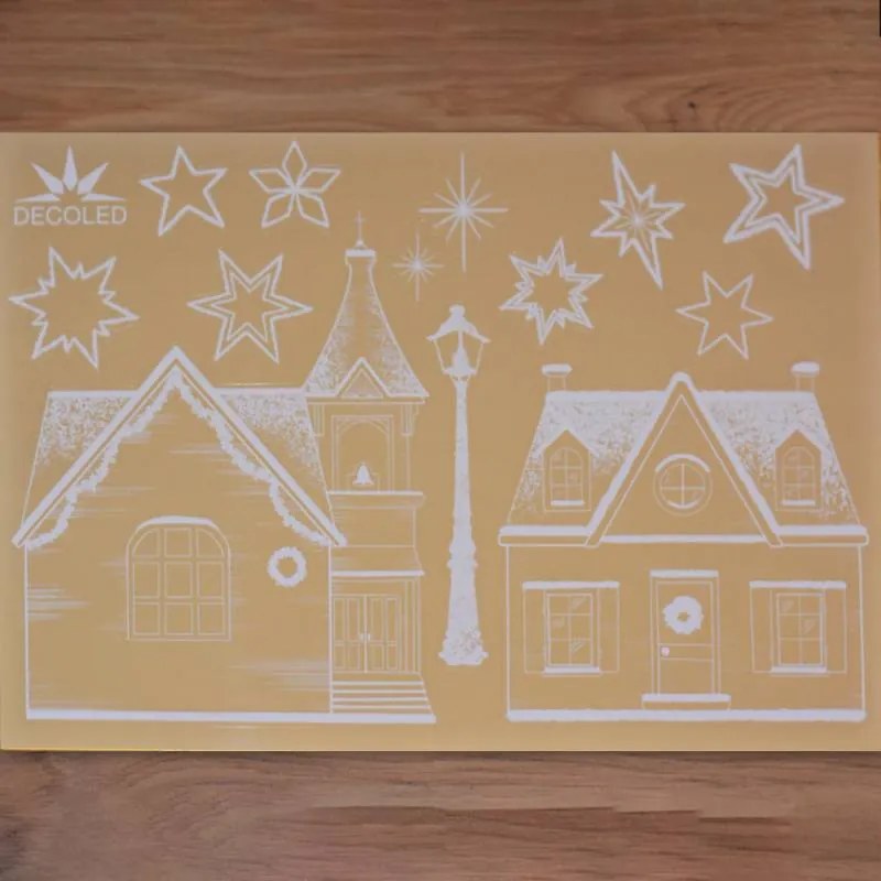 DECOLED Dekoratívna nálepka na okno A4 street