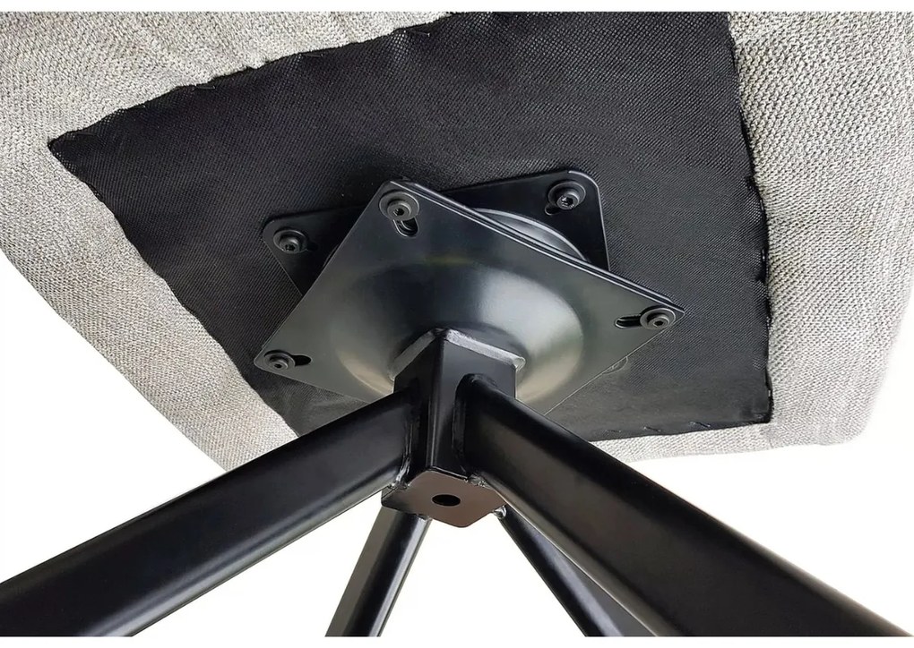 Otočné jídelní křeslo Notti šedé