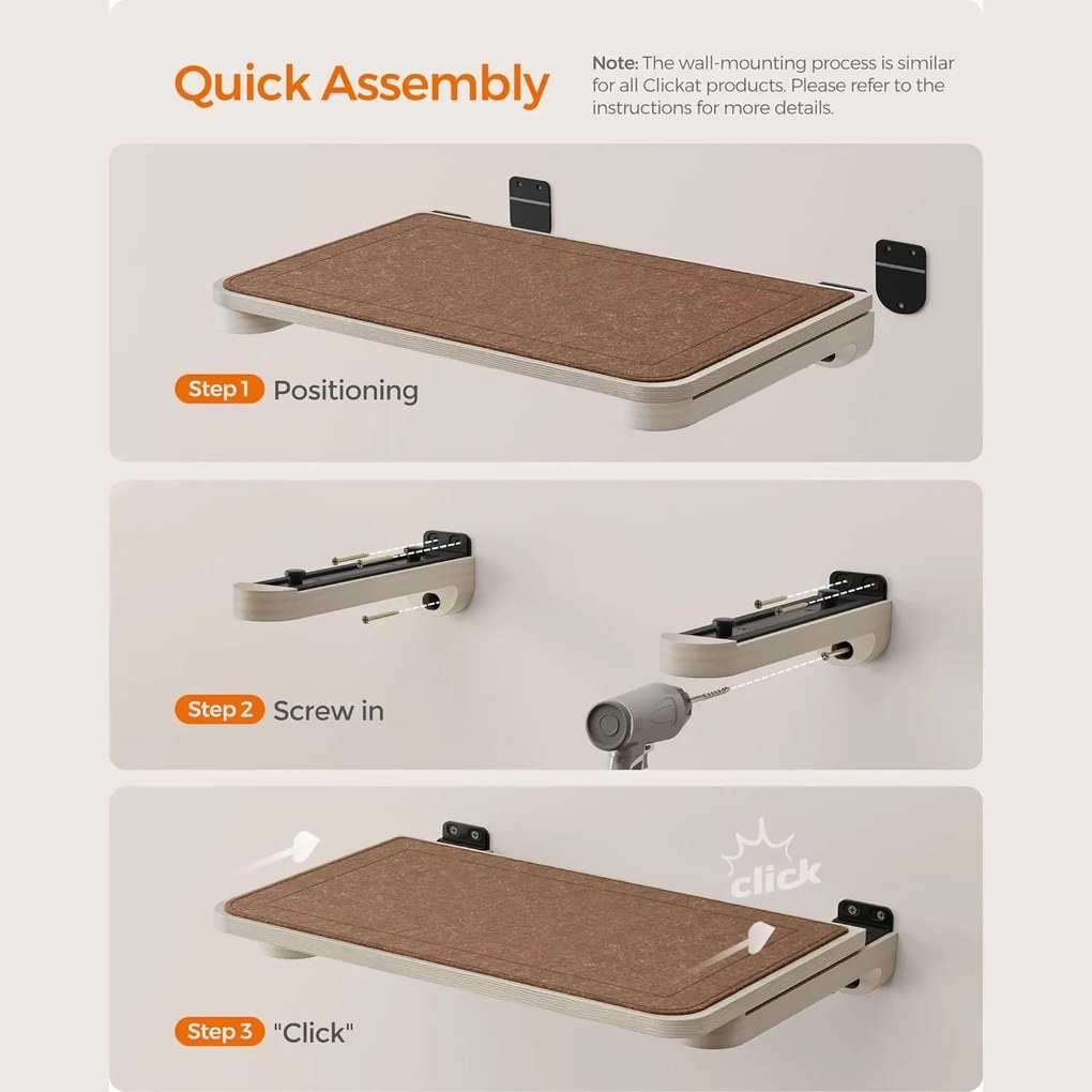 Kolekcia Feandrea Clickat – č. 004 Mačacie schody, rozšíriteľné, hnedá farba