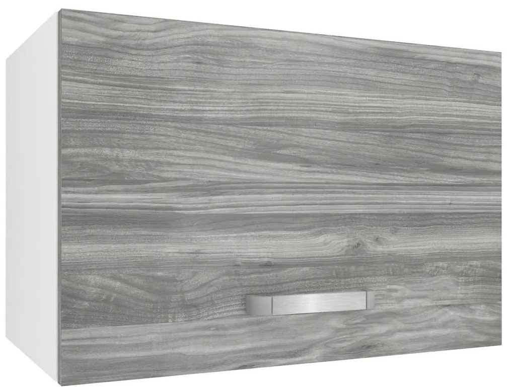 Kuchynská skrinka Belini nad digestor 60 cm šedý antracit Glamour Wood  TOR SGP60/2/WT/GW1/0/U