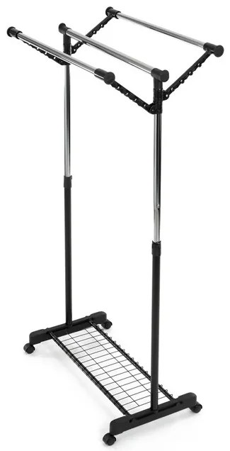 Autronic BONTEC Stojan na šaty, kov, čierna, 84521 BK Farba: Čierna