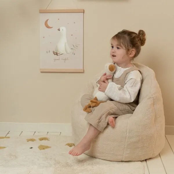 Little Dutch - Jemné béžové detské kresielko