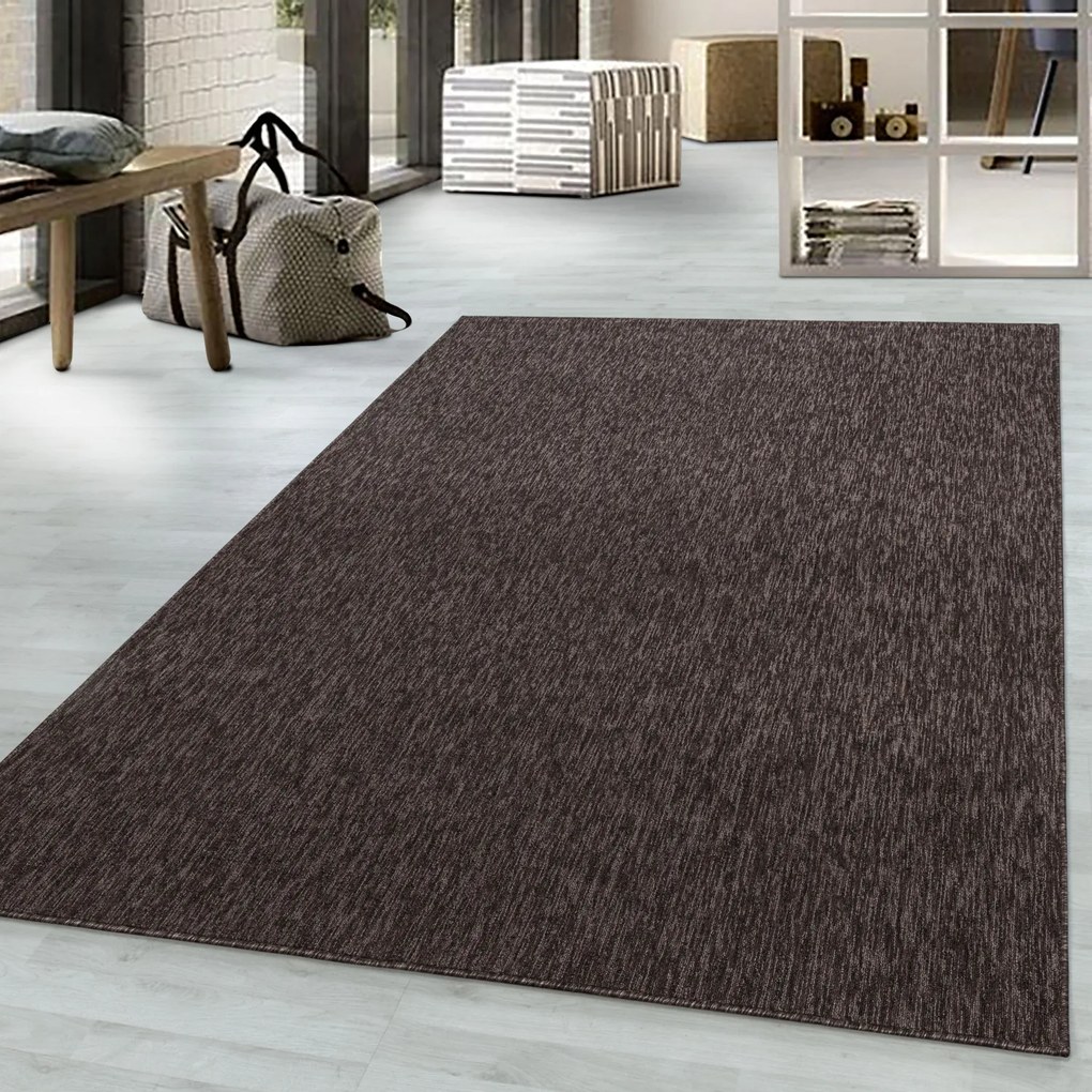 Ayyildiz, Kusový koberec Nizza 1800 brown, 60x100, hnedá, chodba / predsieň
